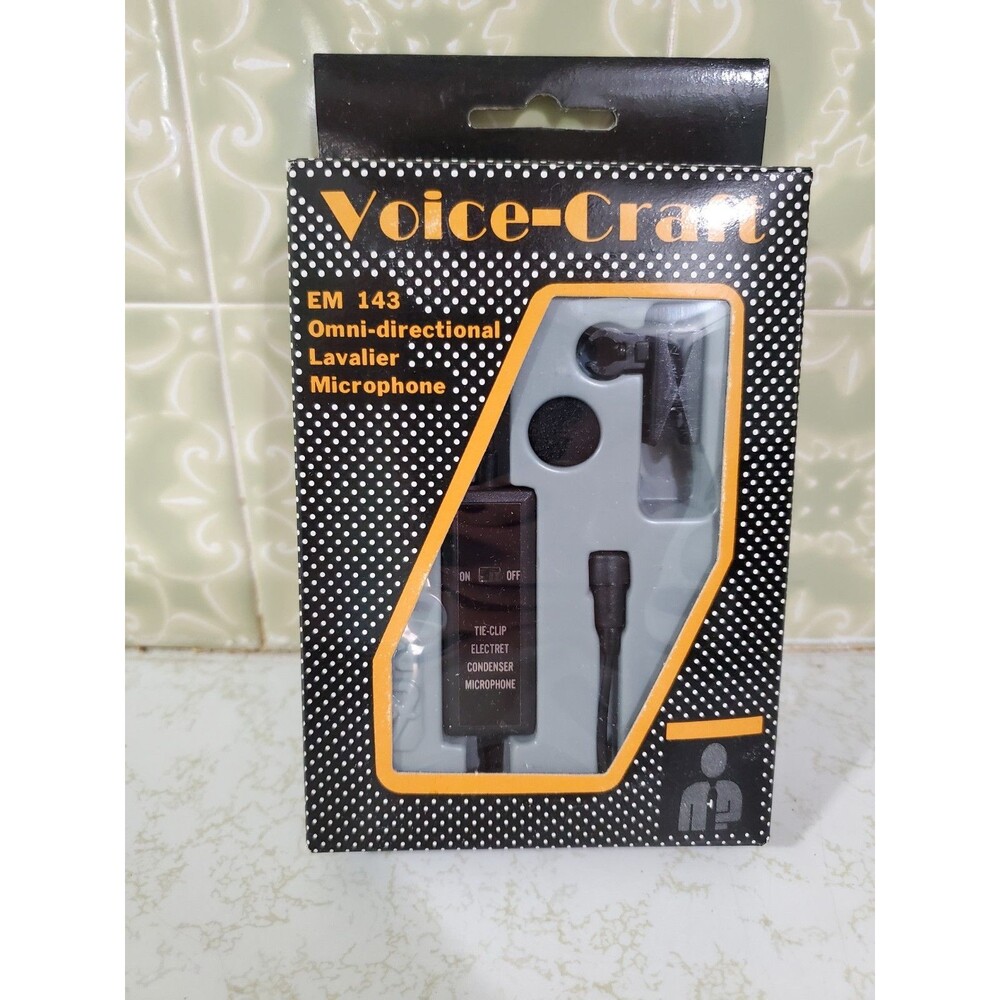 Voice-Craft EM-143 Omni-Directional Lavalier Microphone Stoelting Co. NEW